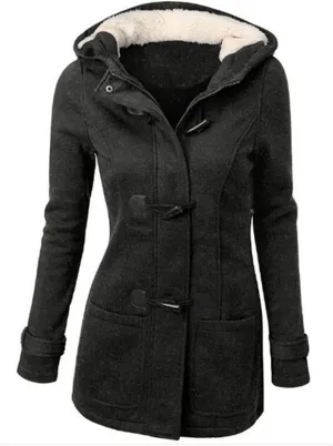 2024 Thickened Winter Coat Plus Size Hooded Raincoat Windproof Jacket Puffer Parka Coat Sherpa Ski Jacket for Women