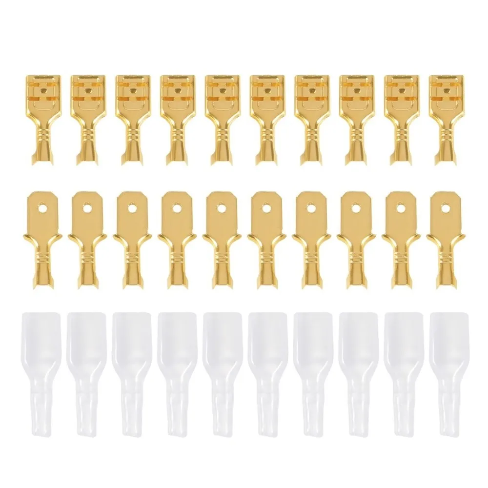 270pcs Insulated Male Female Wire Connector 2.8 4.8 6.3mm Electrical Crimp Terminals Termin Spade Connectors Assorted