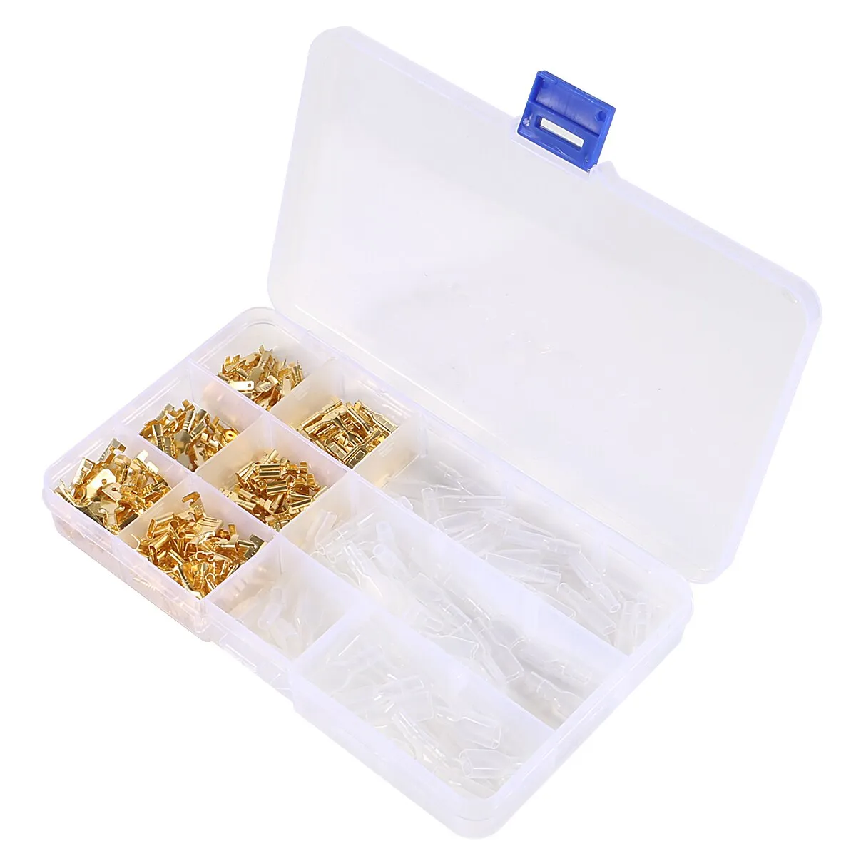 270pcs Insulated Male Female Wire Connector 2.8 4.8 6.3mm Electrical Crimp Terminals Termin Spade Connectors Assorted