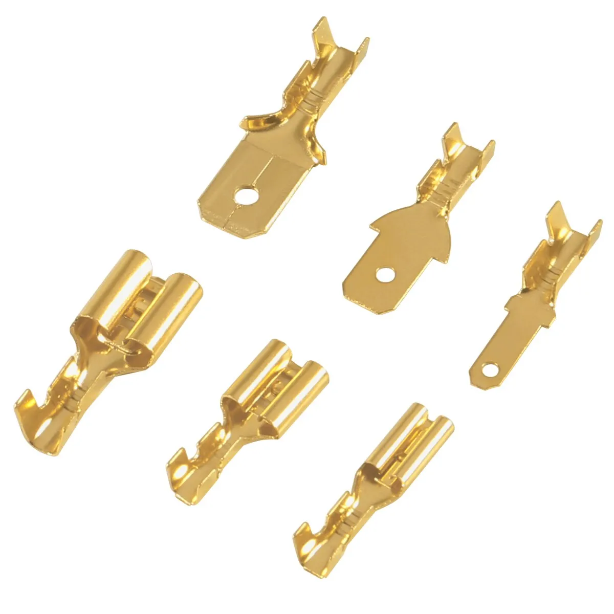 270pcs Insulated Male Female Wire Connector 2.8 4.8 6.3mm Electrical Crimp Terminals Termin Spade Connectors Assorted