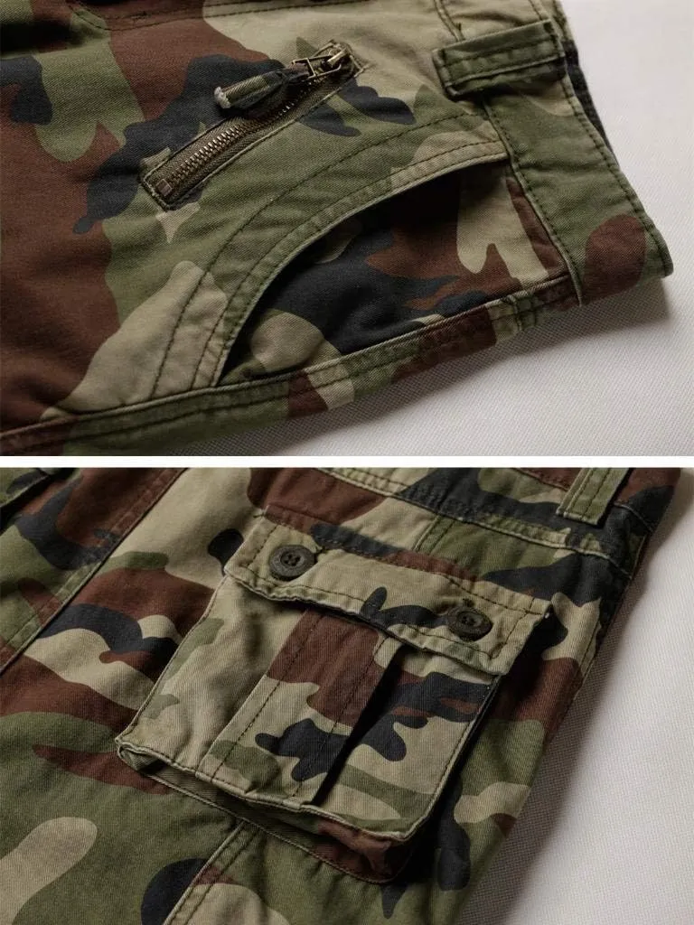 AKARMY Womens Cargo Pants with Pockets Outdoor Casual Ripstop Camo Military Combat Construction Work Pants