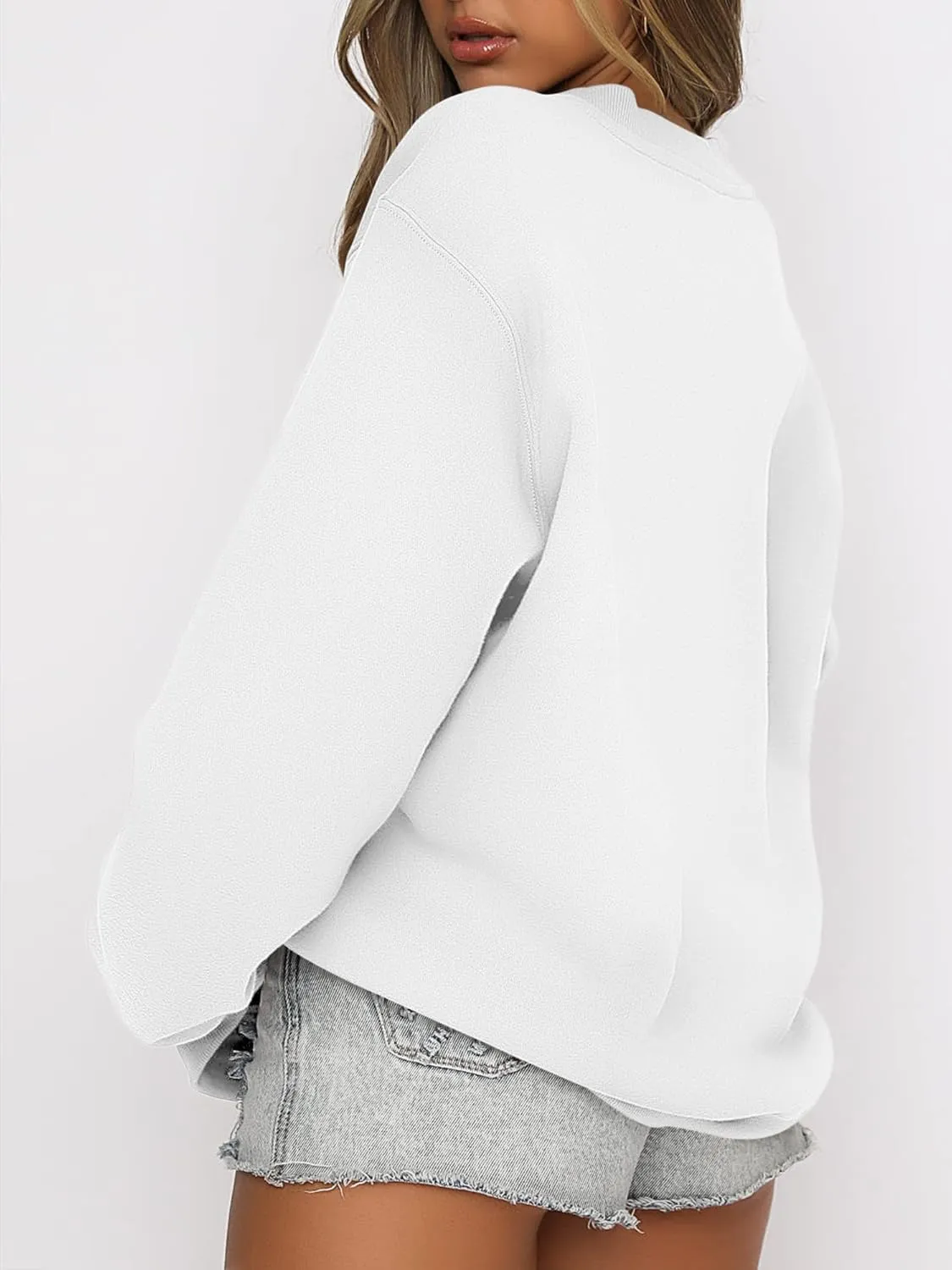 ANRABESS Women's Sweatshirts Crewneck Fleece Oversized Pullover Hoodies Cute Shirts Tops Teen Girls Preppy Clothes 2025