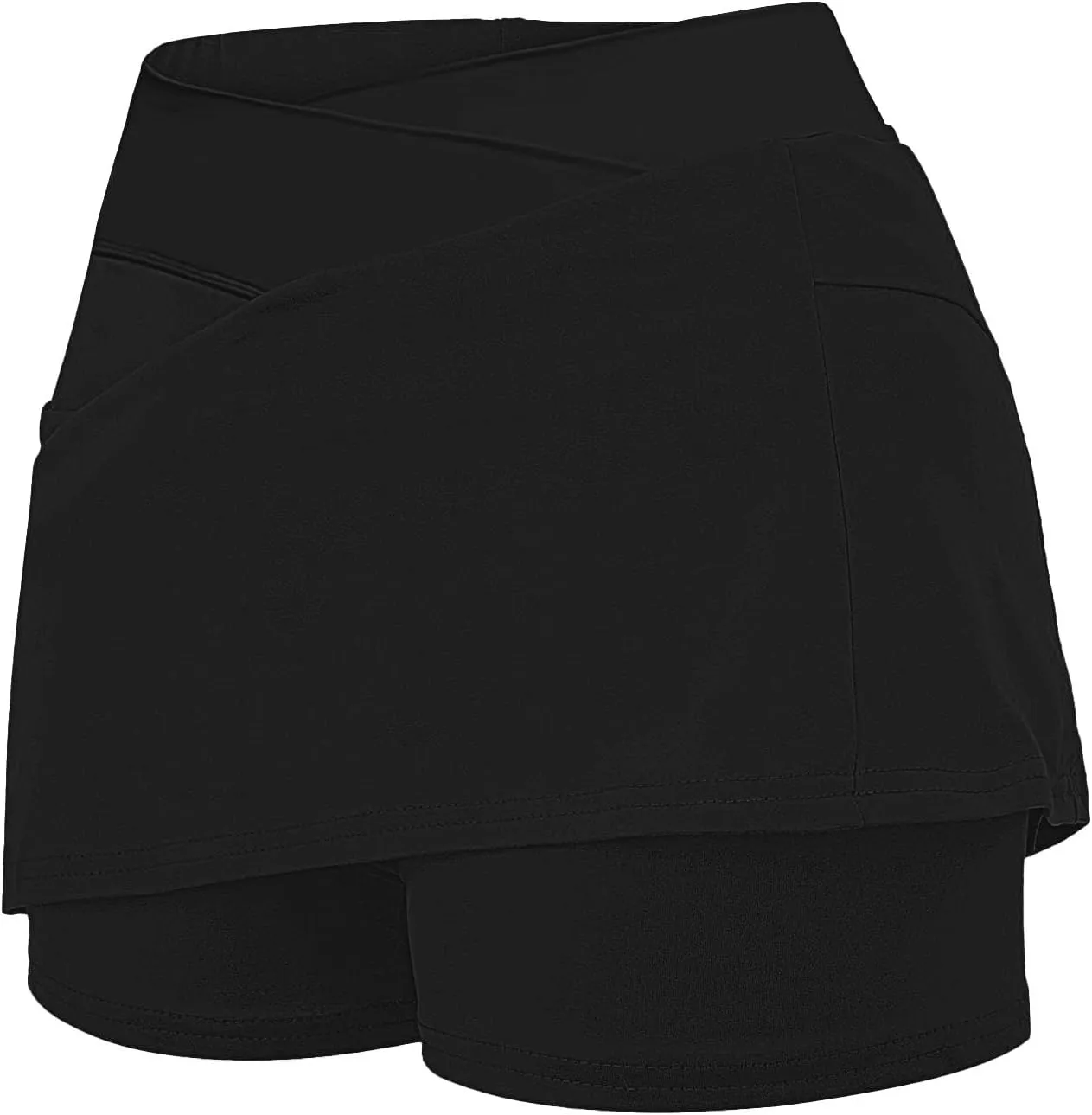 Athletic Skorts for Women Hight Waist Tummy Control Skirts Soft Elastic Shorts Tennis Yoga Skinny Casual Skort