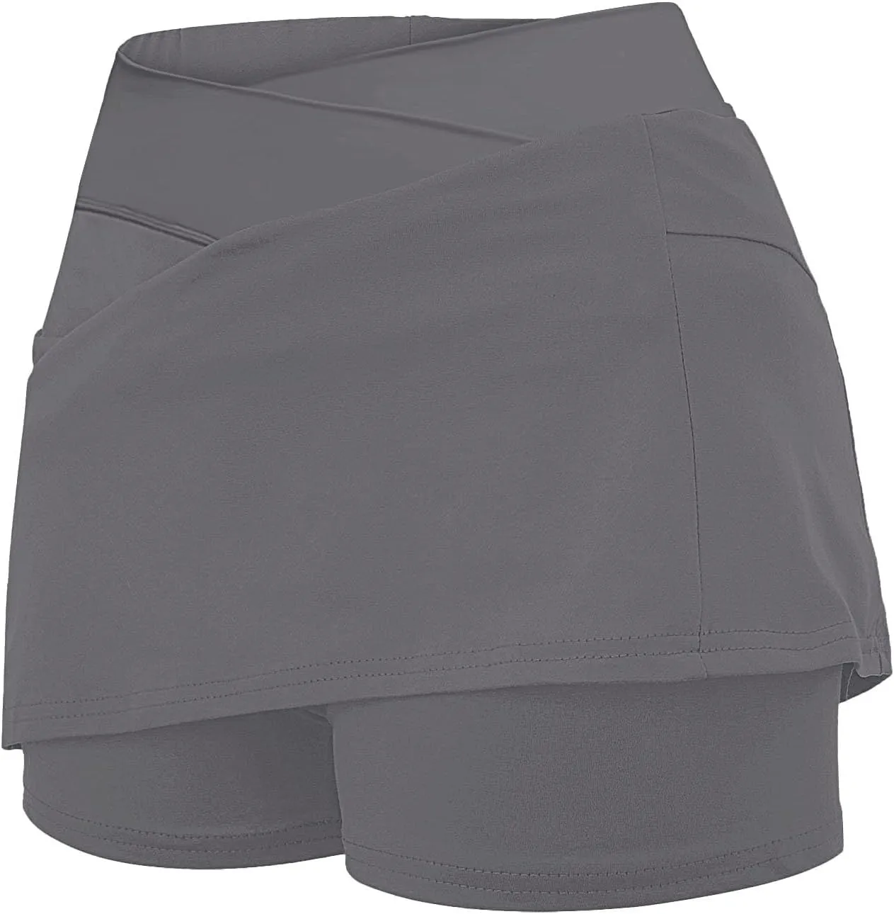 Athletic Skorts for Women Hight Waist Tummy Control Skirts Soft Elastic Shorts Tennis Yoga Skinny Casual Skort