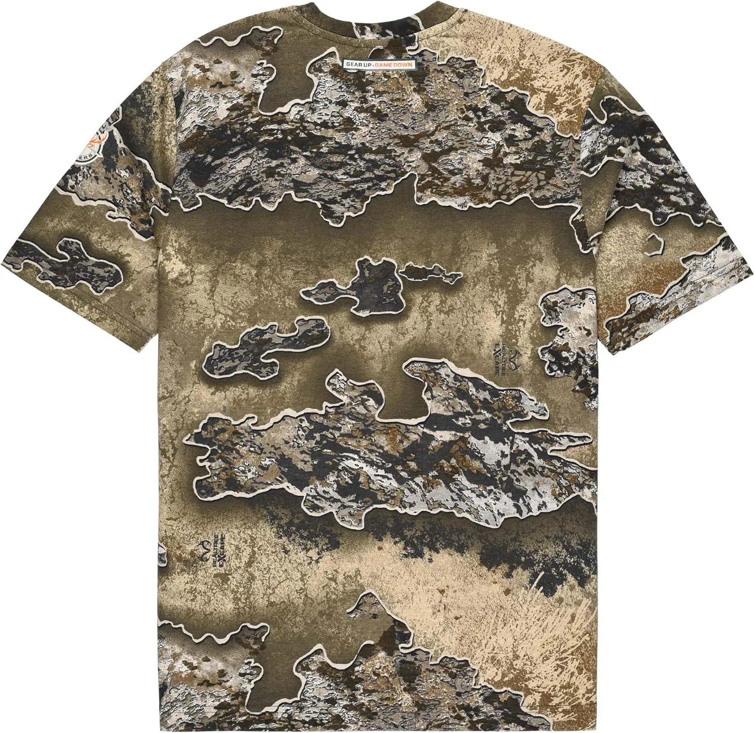 Authentic Realtree and Mossy Oak Camouflage Crewneck Unisex Adult Short Sleeve Tee Shirt