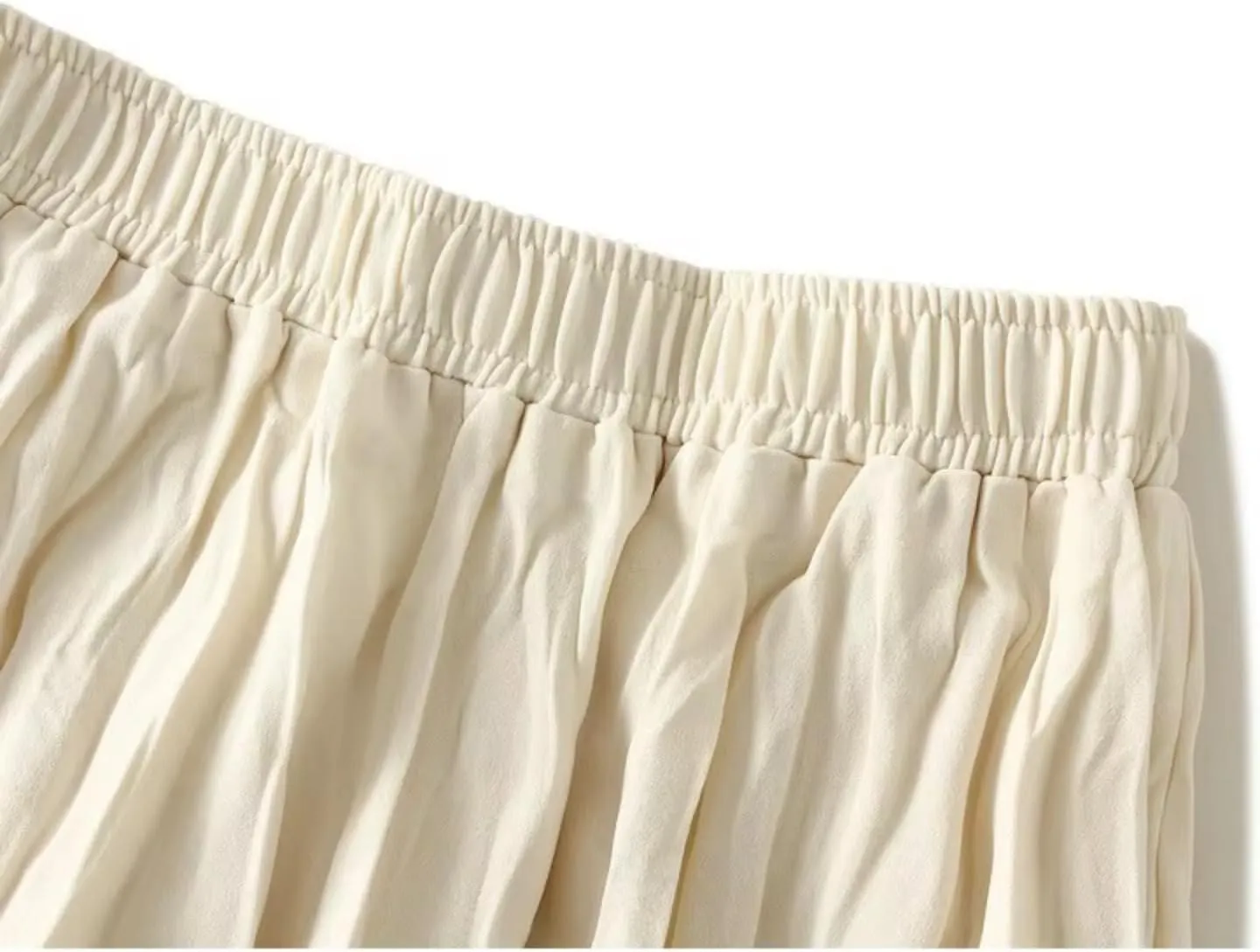 Autumn Winter Midi Long Pleated Skirt Women High Waist Skirt Female All-Match Skirt