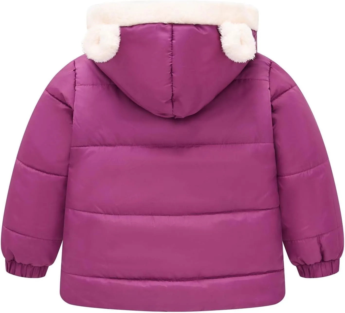 Boys Girls Children Solid Color Ears Cute Pocket Short Cotton Padded Children's Coat Fancy Toddler Girl Long down Girls