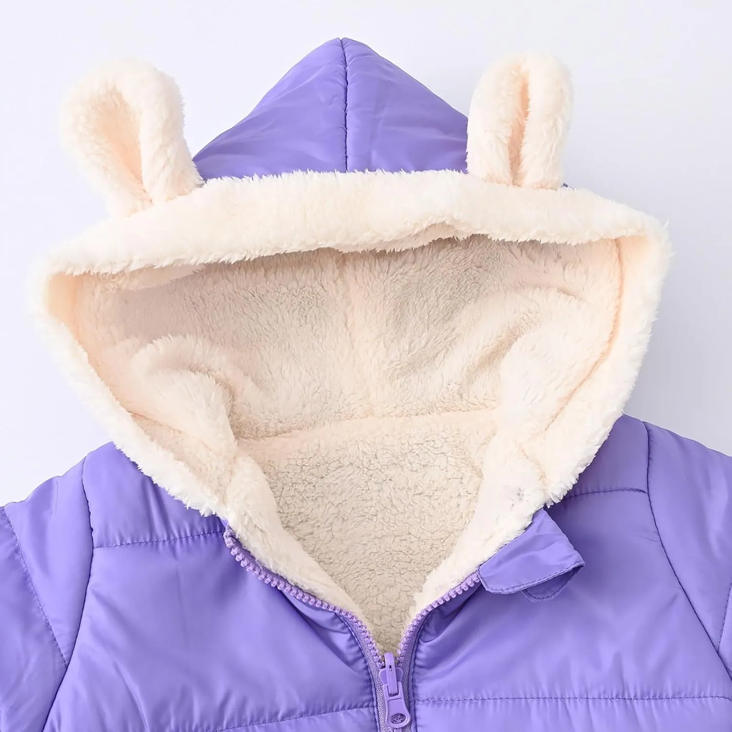 Boys Girls Children Solid Color Ears Cute Pocket Short Cotton Padded Children's Coat Fancy Toddler Girl Long down Girls