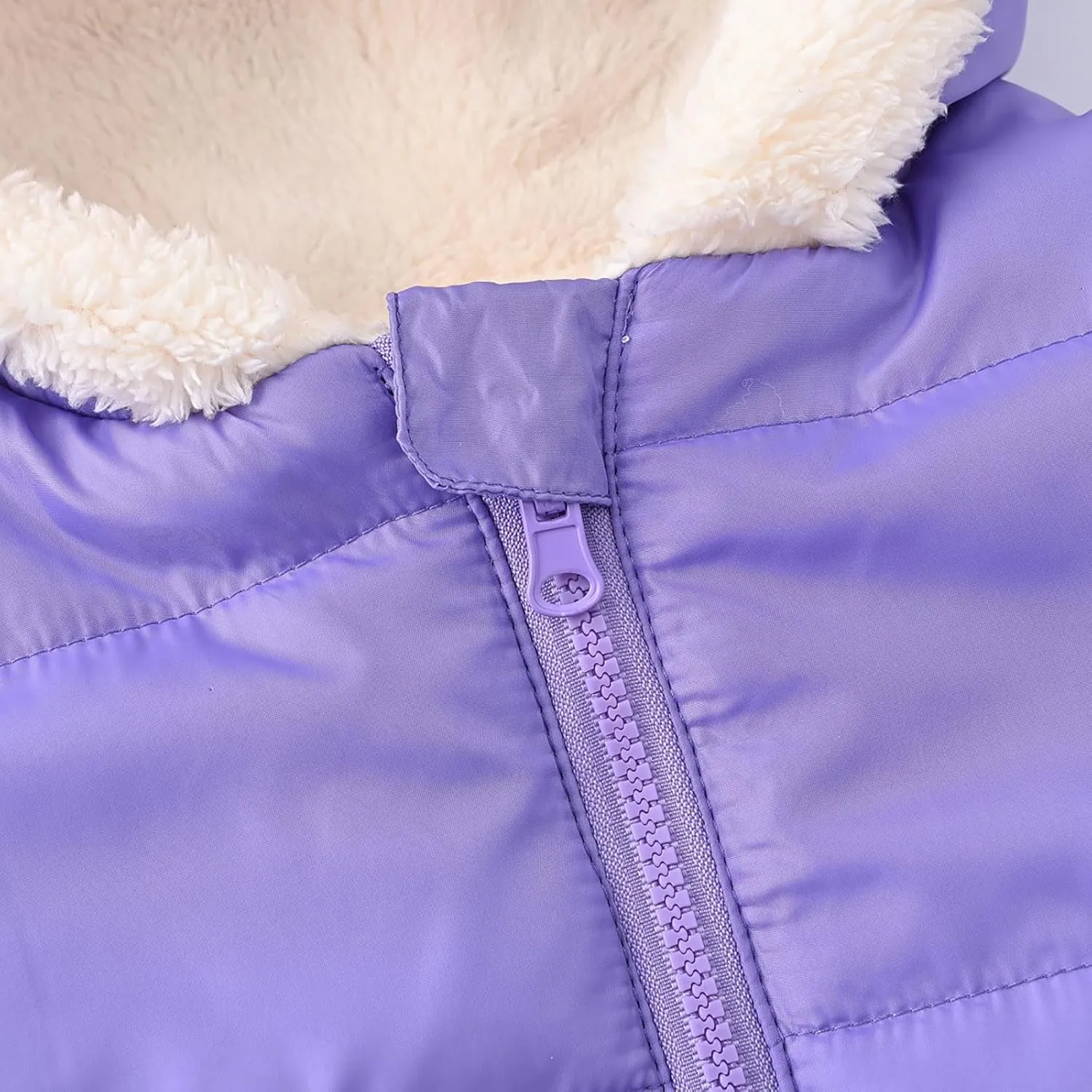 Boys Girls Children Solid Color Ears Cute Pocket Short Cotton Padded Children's Coat Fancy Toddler Girl Long down Girls