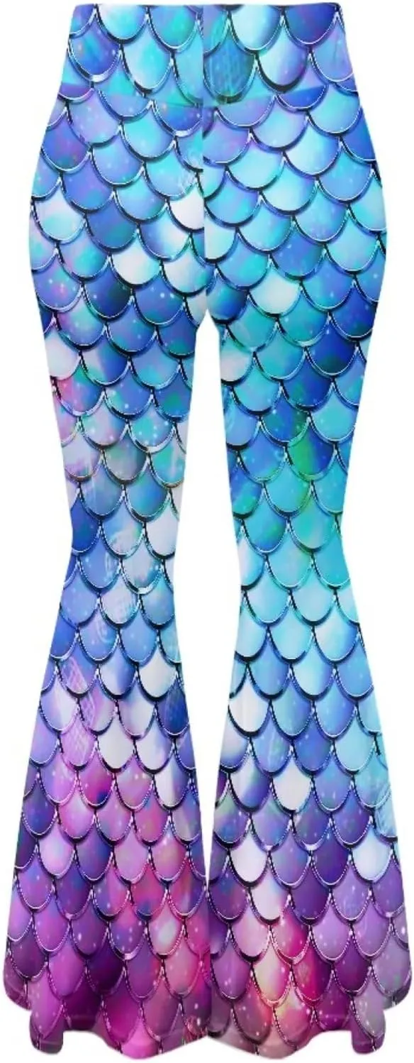 Bulopur Women High Waisted Yoga Flare Pants Bootcut Leggings Pants Workout Trousers Wide Leg Sweatpants