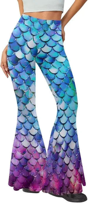 Bulopur Women High Waisted Yoga Flare Pants Bootcut Leggings Pants Workout Trousers Wide Leg Sweatpants