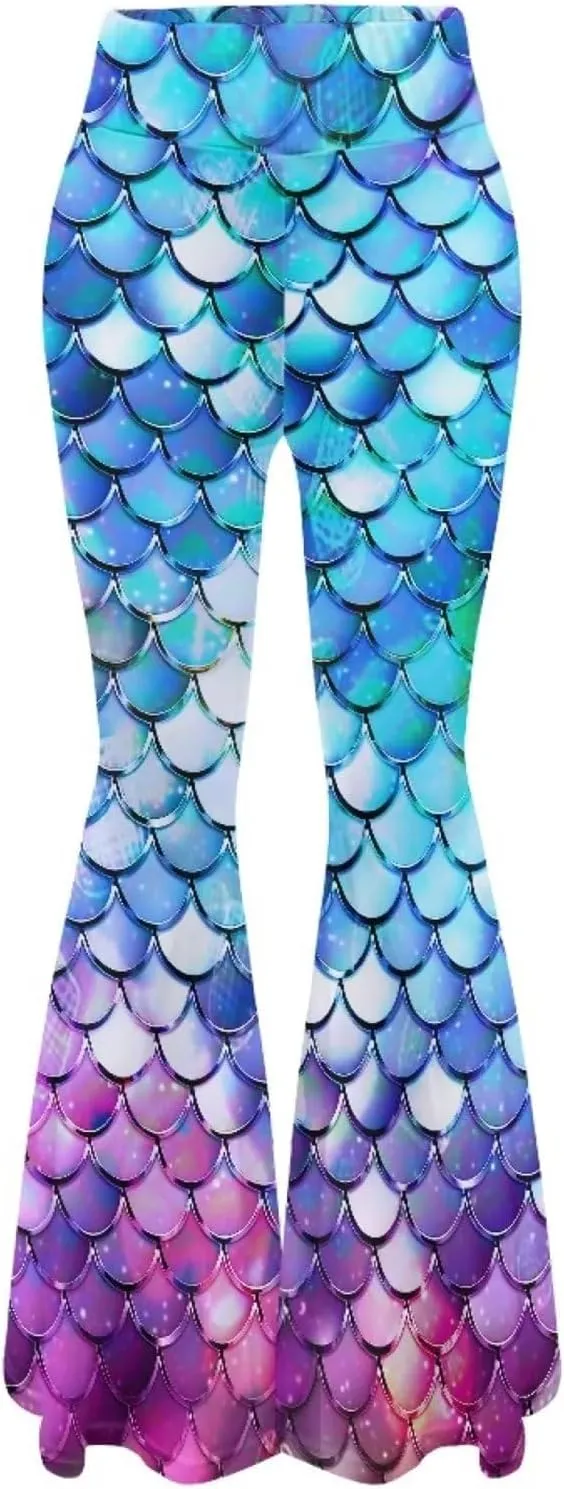 Bulopur Women High Waisted Yoga Flare Pants Bootcut Leggings Pants Workout Trousers Wide Leg Sweatpants