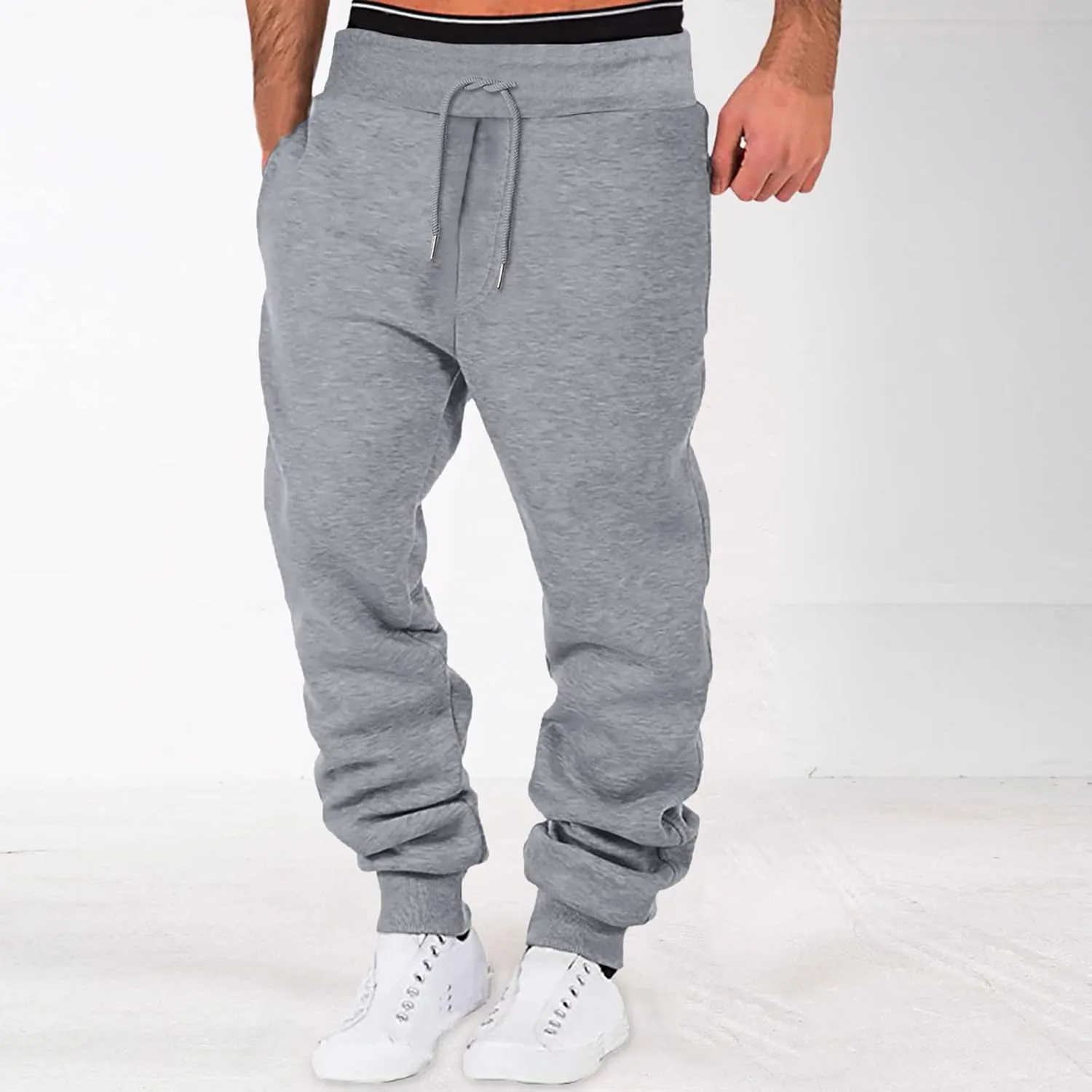 Cargo Pants for Men Joggers Sweatpants for Men Casual Long Trousers Light Jogger Pants Men's Club Sweatpants Stretch