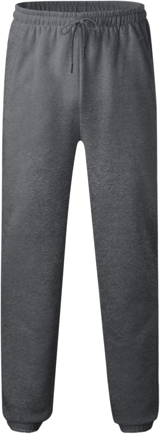 Cargo Sweatpants for Men Big and Tall Gym Sweatpants Men's Cargo Pants with Pockets Cotton Sweatpants Casual Athletic