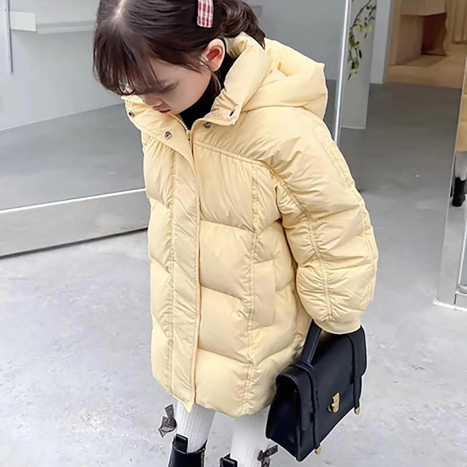Cat And Coat for Boys Boys Winter Warm Thick Solid Cotton Long Sleeve Padded Jacket Coat Clothes