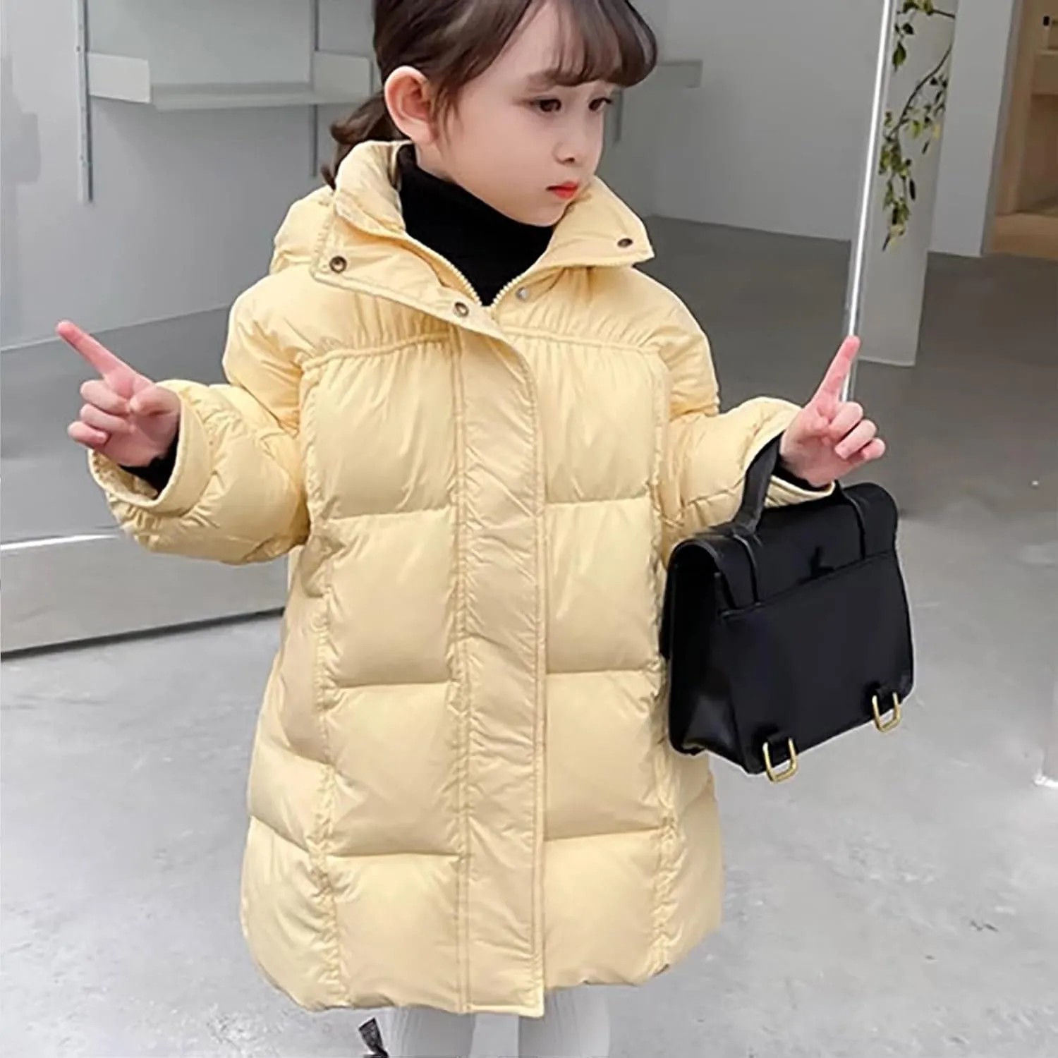Cat And Coat for Boys Boys Winter Warm Thick Solid Cotton Long Sleeve Padded Jacket Coat Clothes