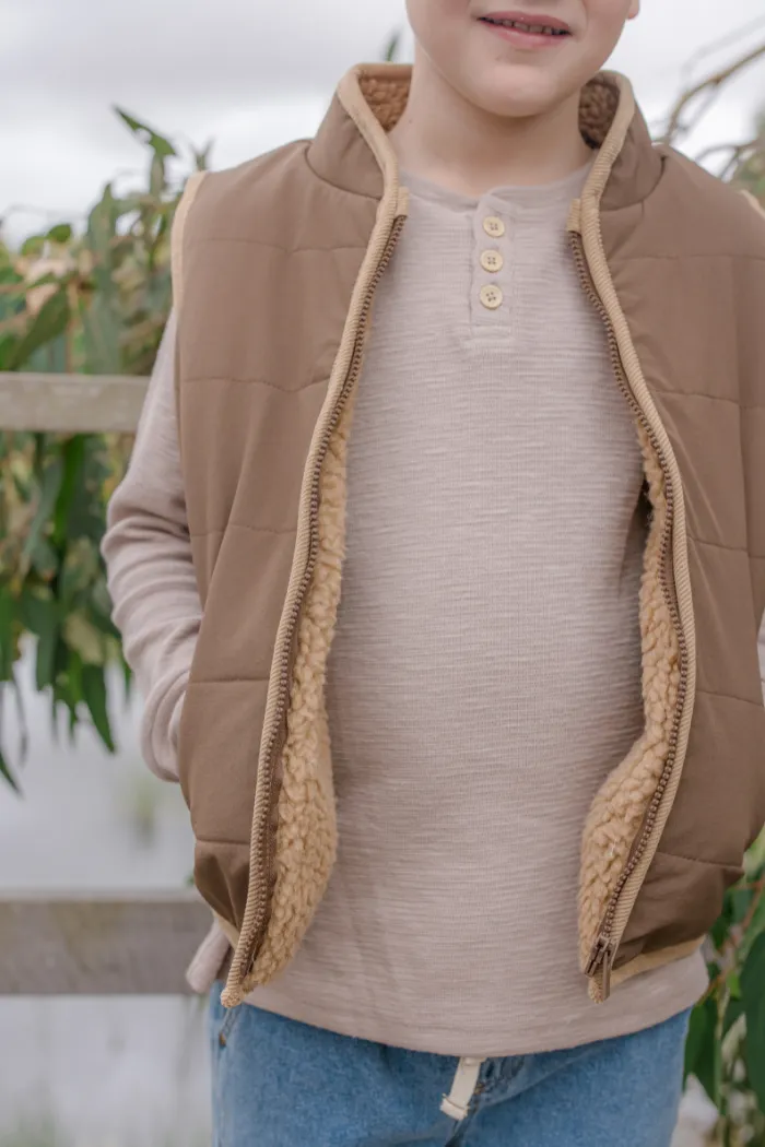 Chocolate Sherpa Vest
