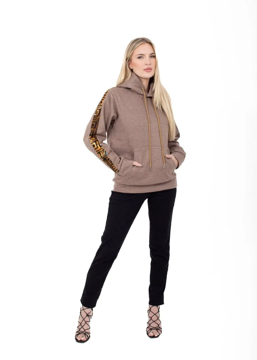 Coffee Brown Color Handmade Hoodie for Women -By Smooth Visage