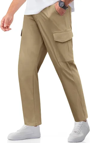 COOFANDY Men's Casual Pants Lightweight Hiking Cargo Pants Stretch Outdoor Work Pant with Multi Pockets