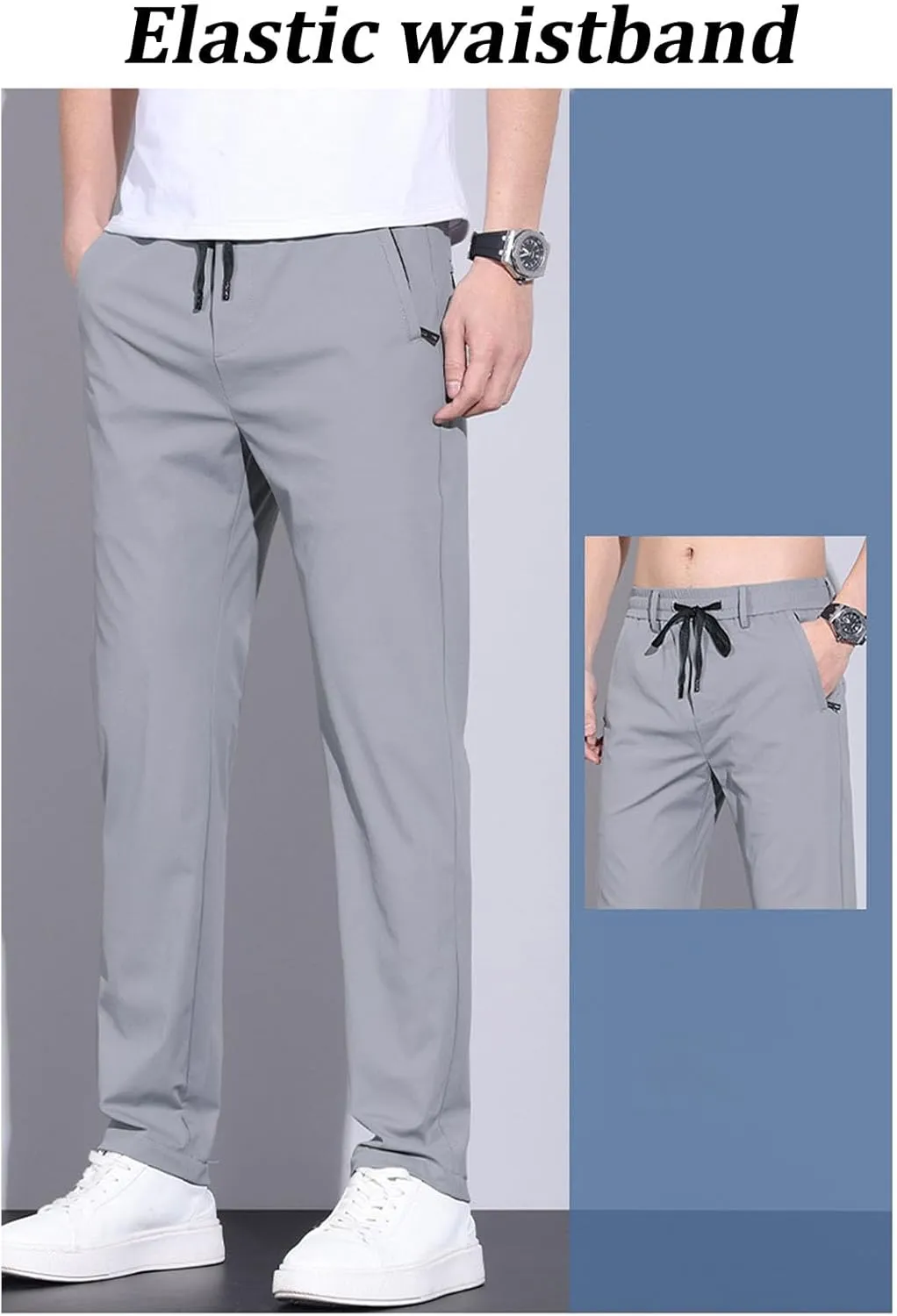 Dandyflex Mens Women Pants, Easeflexor - Unisex Ultra Stretch Quick Drying Pants, Breathable Casual Active Slacks