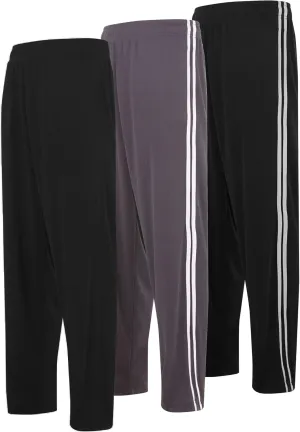 DARESAY 3 Pack: Mens Athletic Pants with Pockets, Mens Sweatpants, Mens Joggers with Pockets (Up to 3XL)