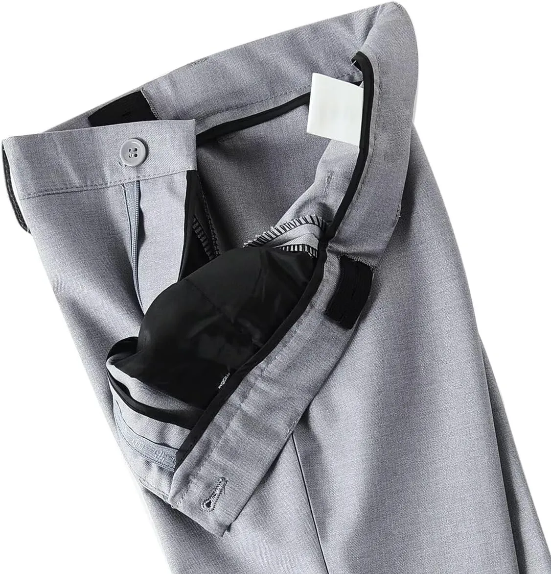 DHTS Boys Dress Pants (Size 2-20 Years) Slim Fit Uniform Pants for Toddler & Teens