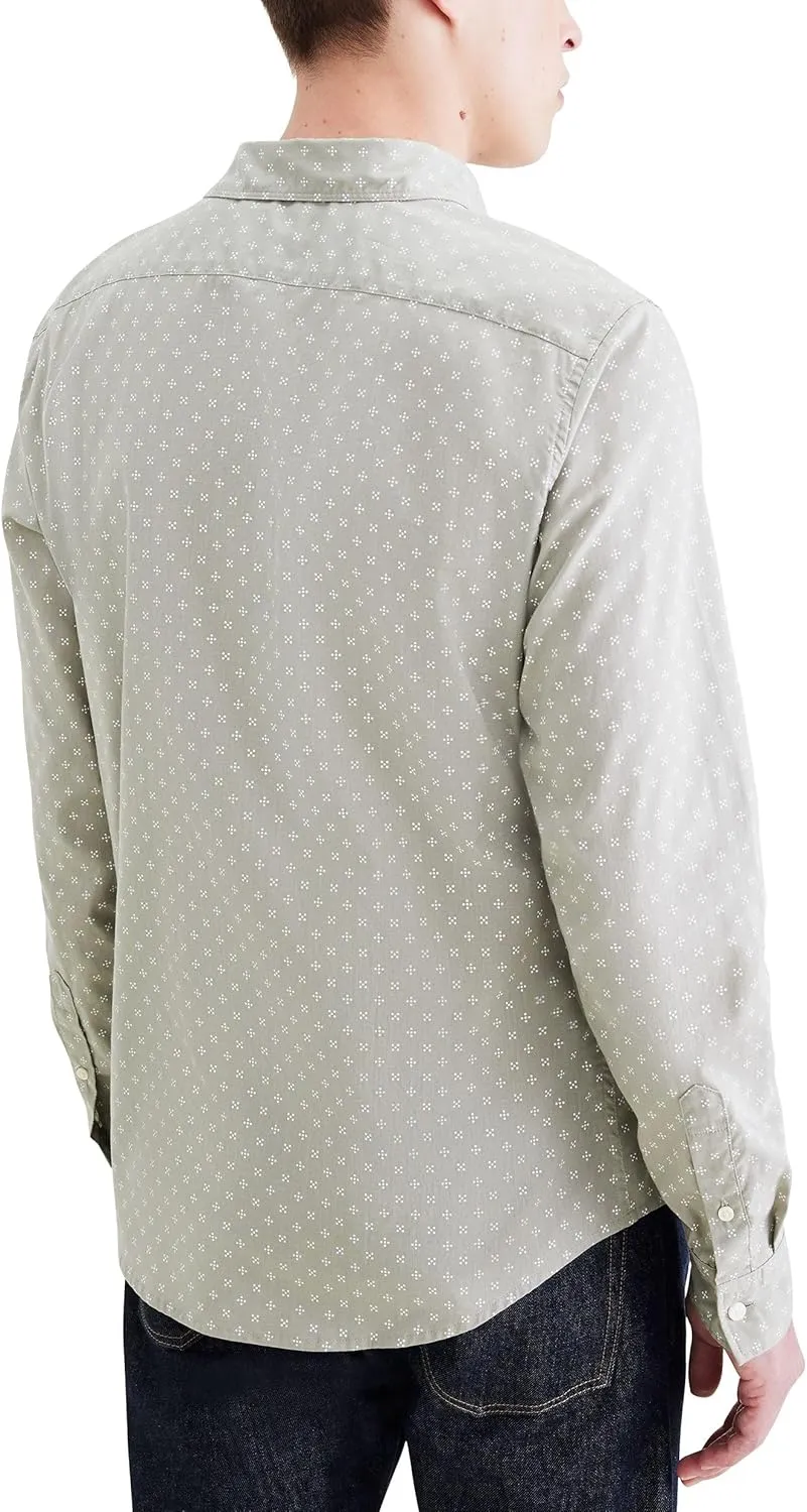 DOCKERS Men's Slim Fit Long Sleeve Casual Shirt