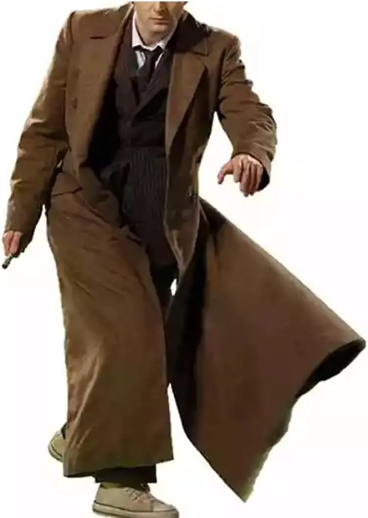 Doctor 12th Velvet Coat Peter Cosplay Long Wool Costume Coat Time Traveller Costume