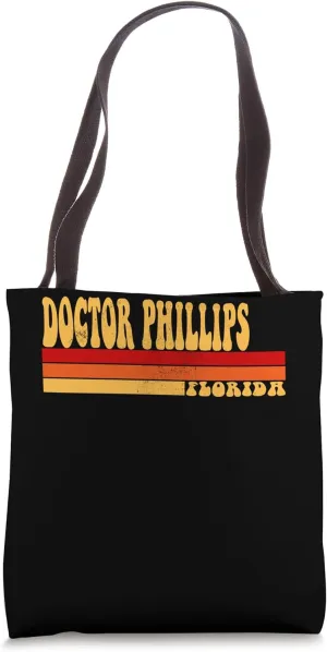 DOCTOR PHILLIPS Florida City Vintage Roots Retro 70s 80s Tote Bag