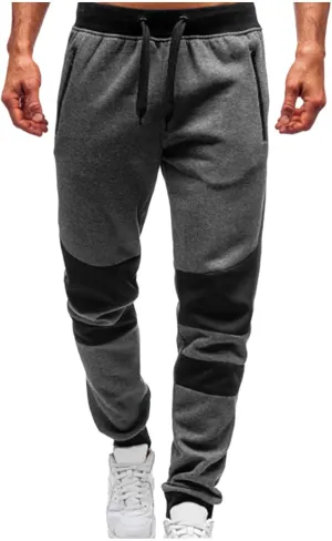 DuDubaby Golf Pants Men's Running Trousers Multi-Pocket Small Feet Slim Tooling Casual Trousers Mens Slim Fit Pants