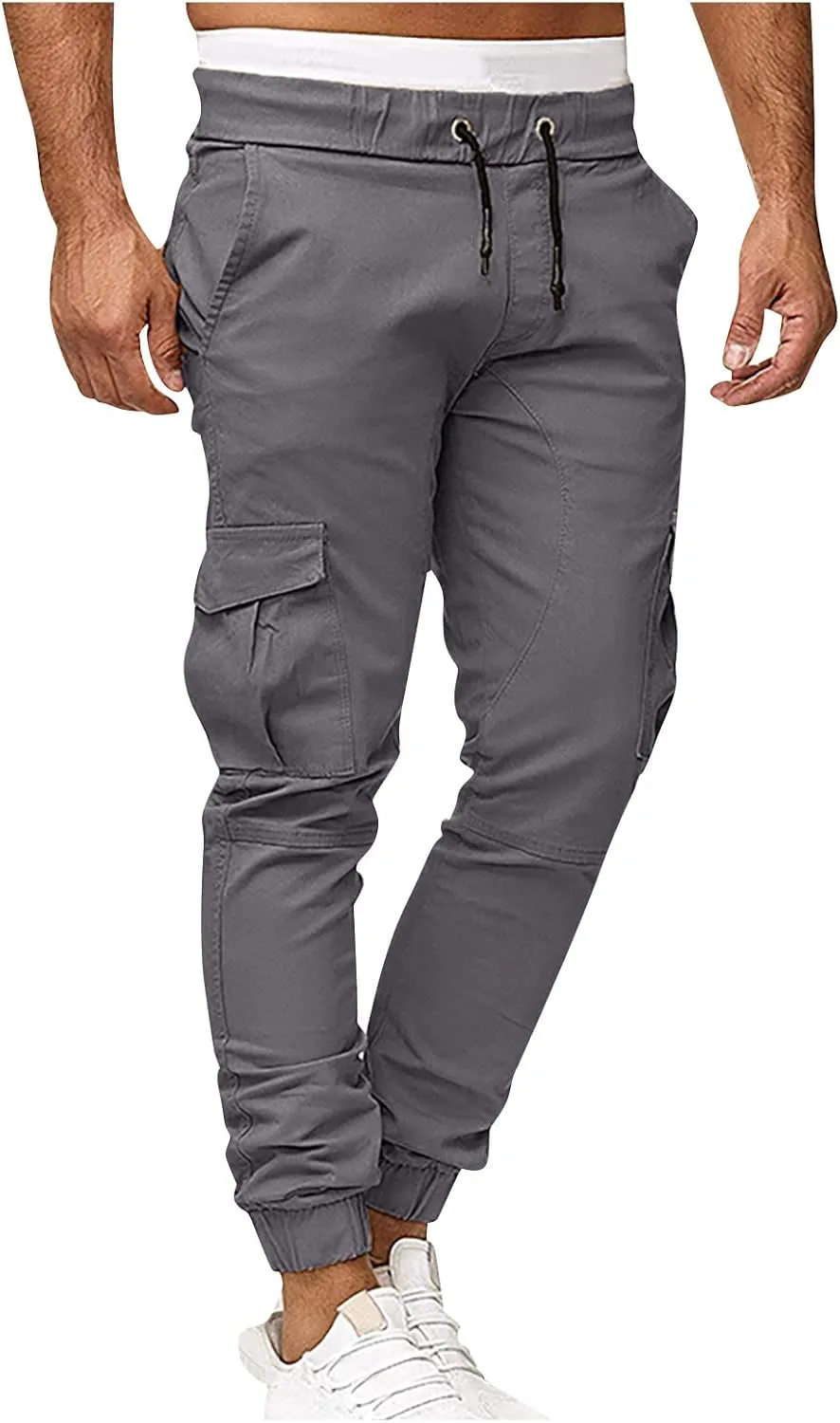Dudubaby Mens Lounge Pants Sports Casual Jogging Trousers Lightweight Hiking Work Pants Outdoor Pant