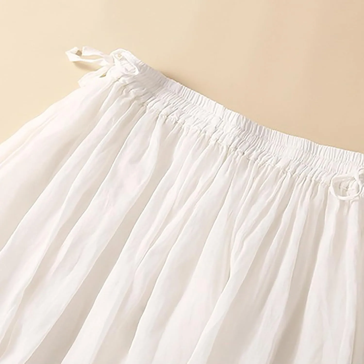 Embroidery Maxi Skirts for Women with Pockets Midi Length Long Skirt Casual Beach Party Holiday Cotton Linen Skirt