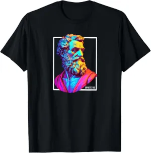 Epictetus Bust Stoic Stoicism Cool Roman Greek Philosopher T-Shirt