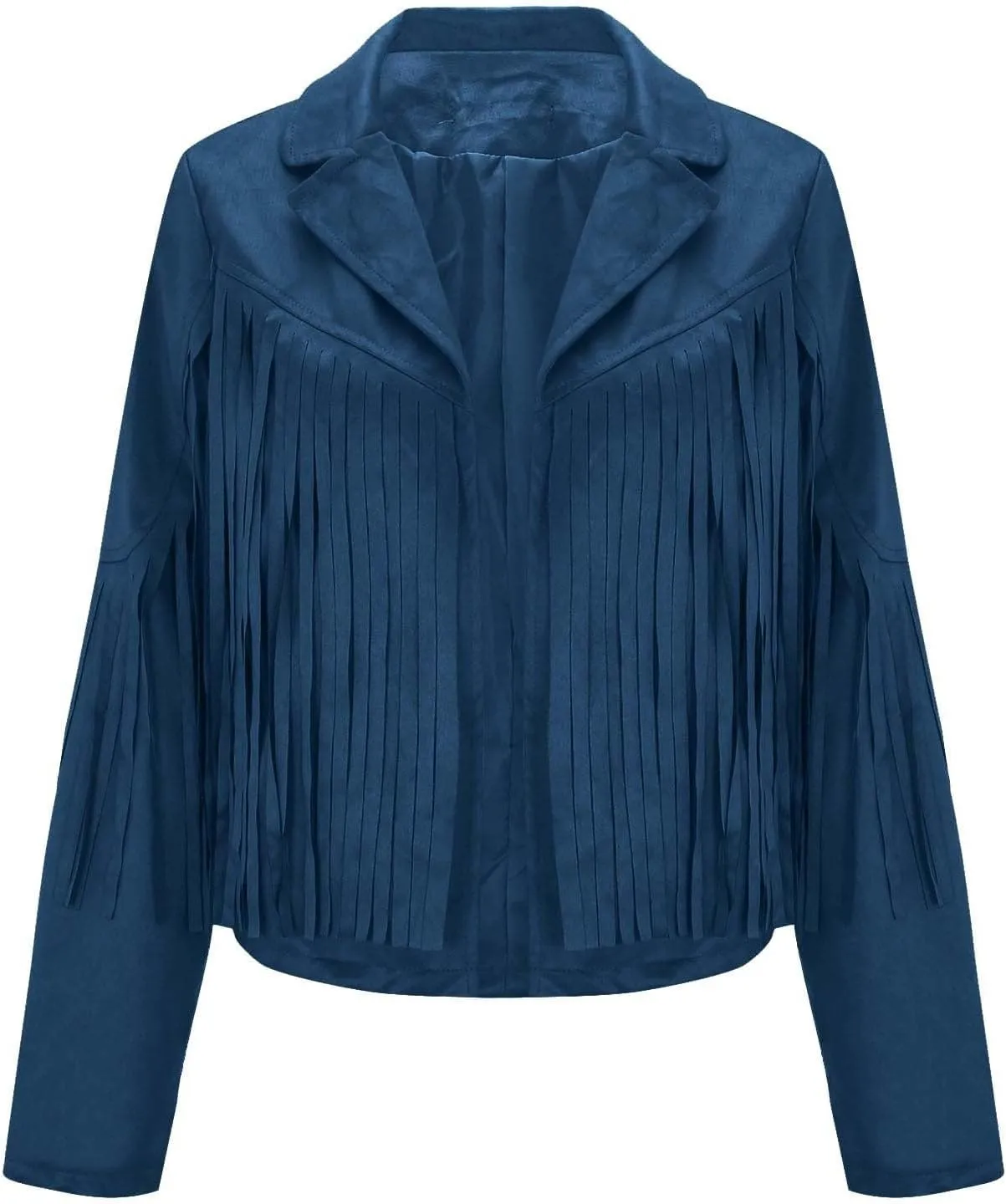 Faux Leather Jackets for Women 2025 Fashion Moto Biker Jacket Fall Winter Fringe Cowboy Cropped Jacket Cool Cardigan