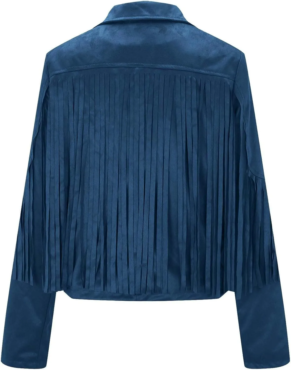 Faux Leather Jackets for Women 2025 Fashion Moto Biker Jacket Fall Winter Fringe Cowboy Cropped Jacket Cool Cardigan