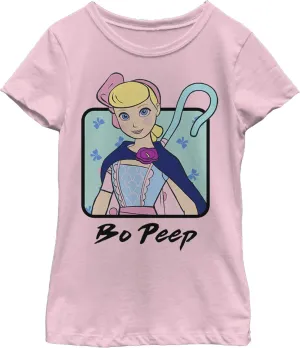 Fifth Sun Disney Pixar Toy Story 4 Bo Peep Cloak Girl's Solid Crew Tee