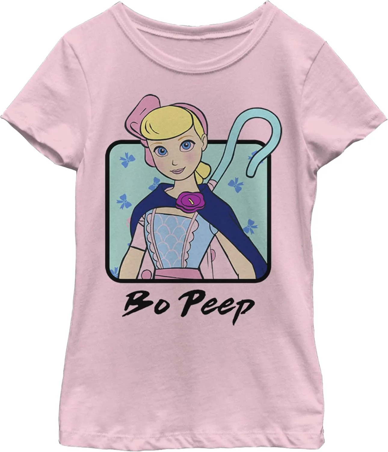 Fifth Sun Disney Pixar Toy Story 4 Bo Peep Cloak Girl's Solid Crew Tee