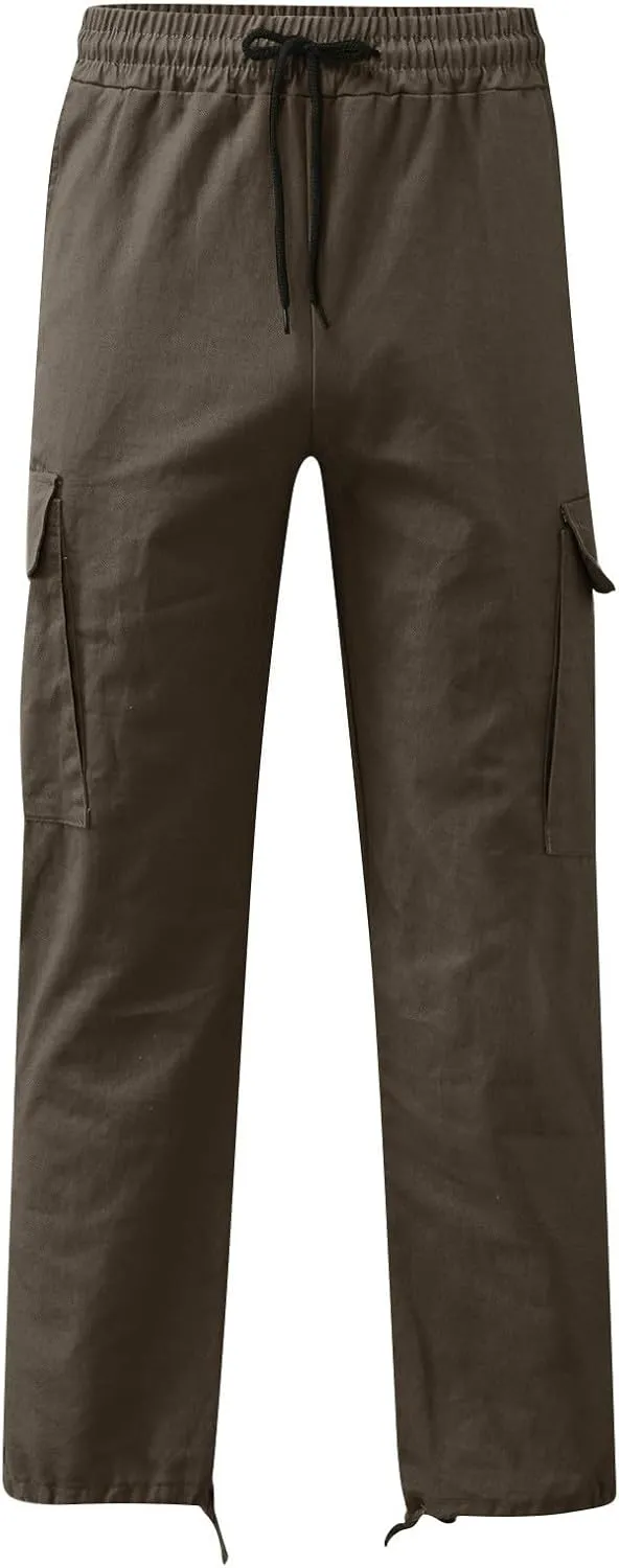 FONMA Work Pants for Men Hiking Pants Work Hiking Pants Stretch Tactical Pants Joggers Outdoor Travel Pant with Multi Pockets