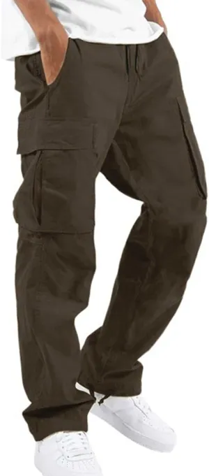 FONMA Work Pants for Men Hiking Pants Work Hiking Pants Stretch Tactical Pants Joggers Outdoor Travel Pant with Multi Pockets