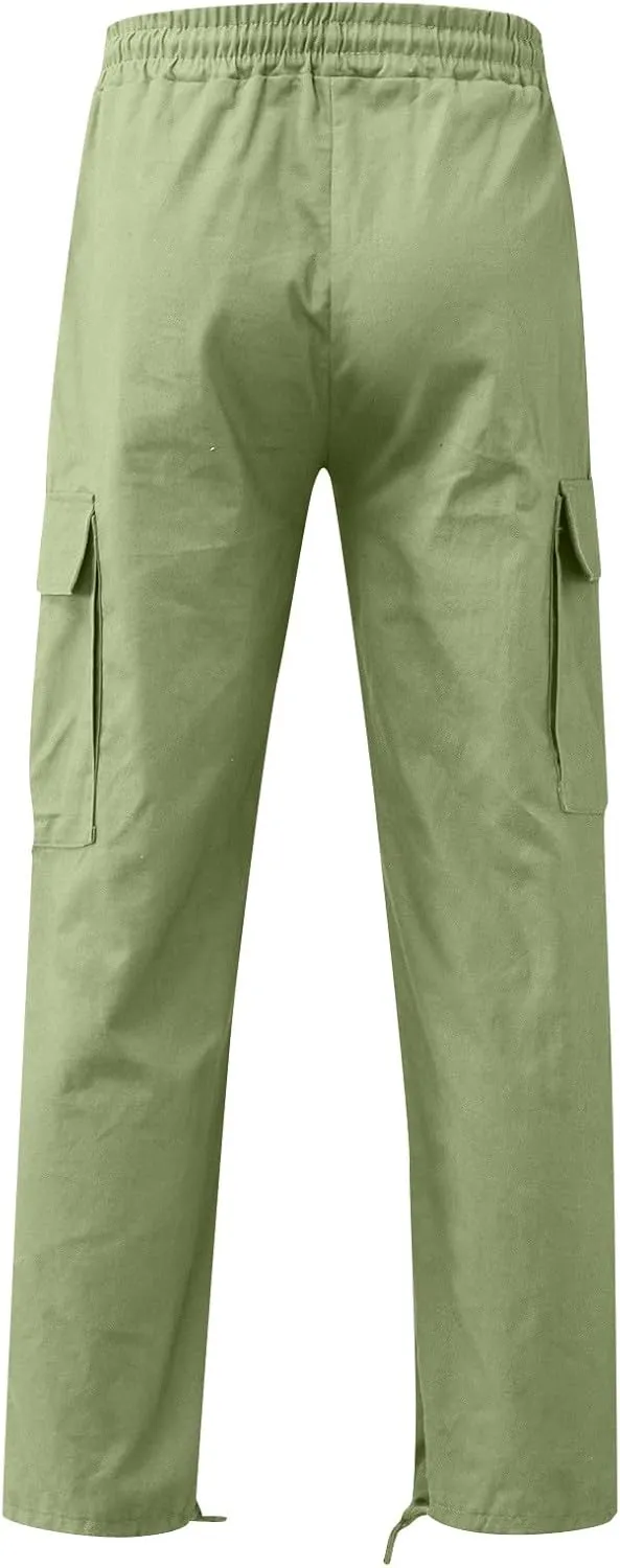 FONMA Work Pants for Men Hiking Pants Work Hiking Pants Stretch Tactical Pants Joggers Outdoor Travel Pant with Multi Pockets
