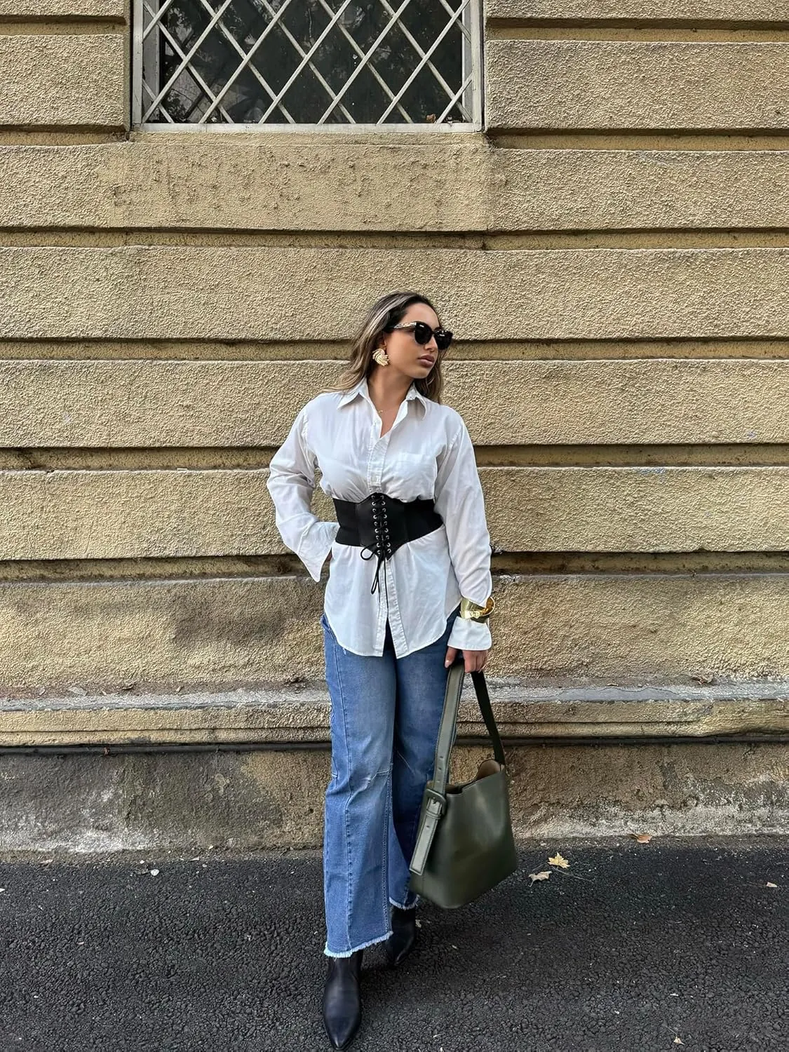 Genleck Barrel Jeans Women Wide Leg - Vintage Baggy Ripped Jeans Y2k Boyfriend Ankle Denim Pants