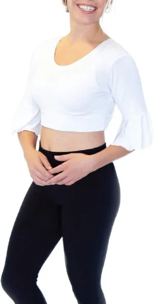 HALFTEE Bell Sleeve Layering Tee | Crop Tops for Women & Teens | XS-3X