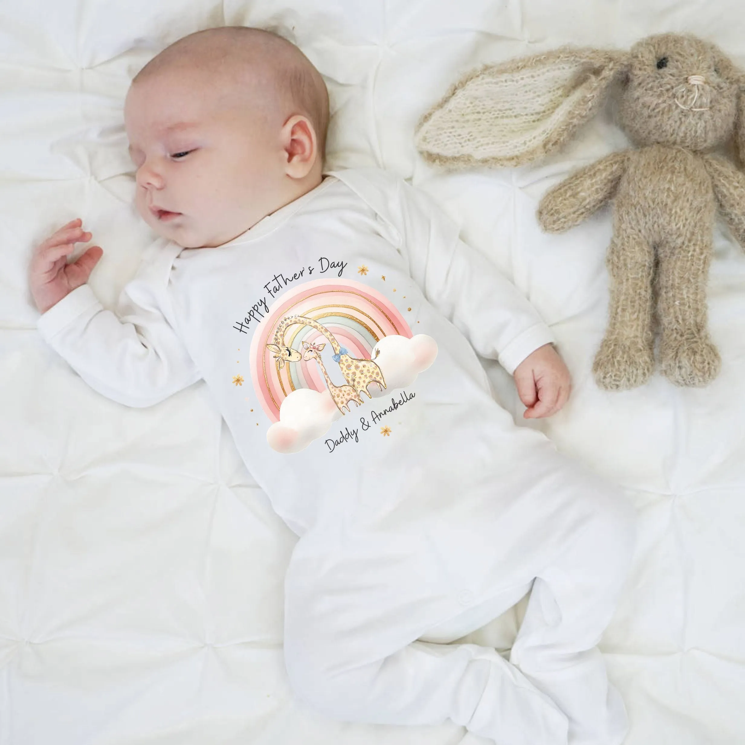 Happy Father's Day as my Daddy Baby Outfit (First Father's Day 1st Father's Day Daddy Dad Father's Day l New Dad Gift)