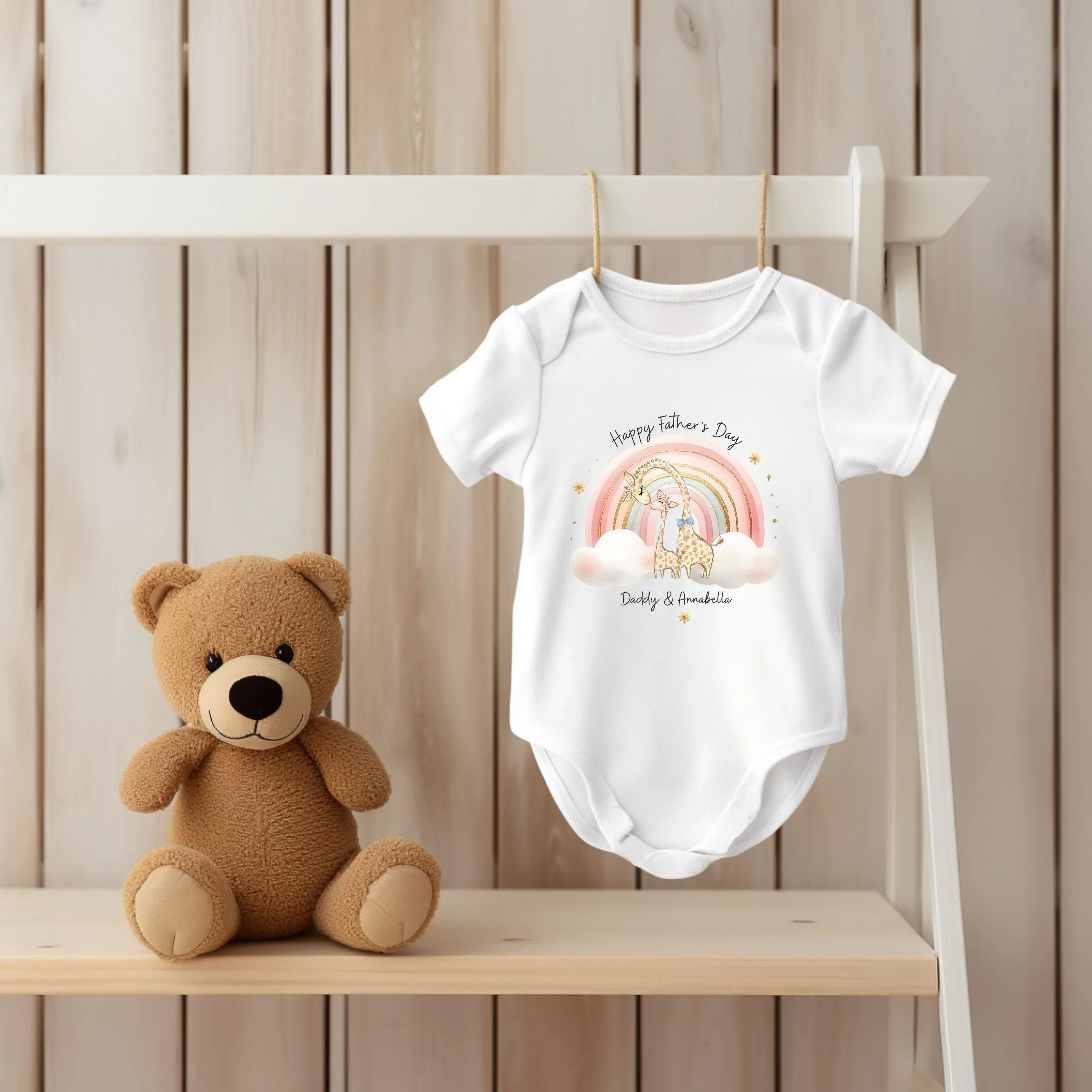 Happy Father's Day as my Daddy Baby Outfit (First Father's Day 1st Father's Day Daddy Dad Father's Day l New Dad Gift)