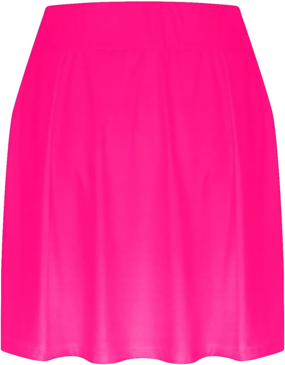 HGps8w Tennis Skirt for Women with Built-in Shorts Stretchy High Waisted Flowy Athletic Golf Skorts Skirts for Running Casual