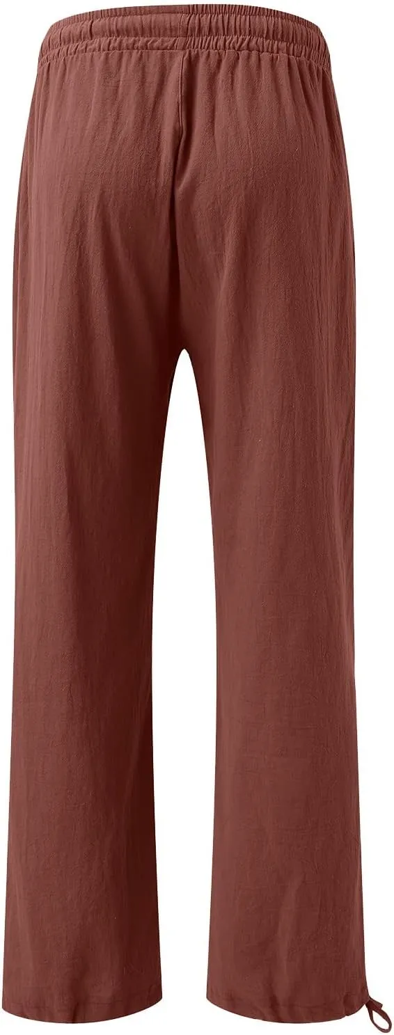 High Waisted Palazzo Pants for Women, Wide Leg Trousers Women, Casual Boho Pants with Pockets for Work or Lounge