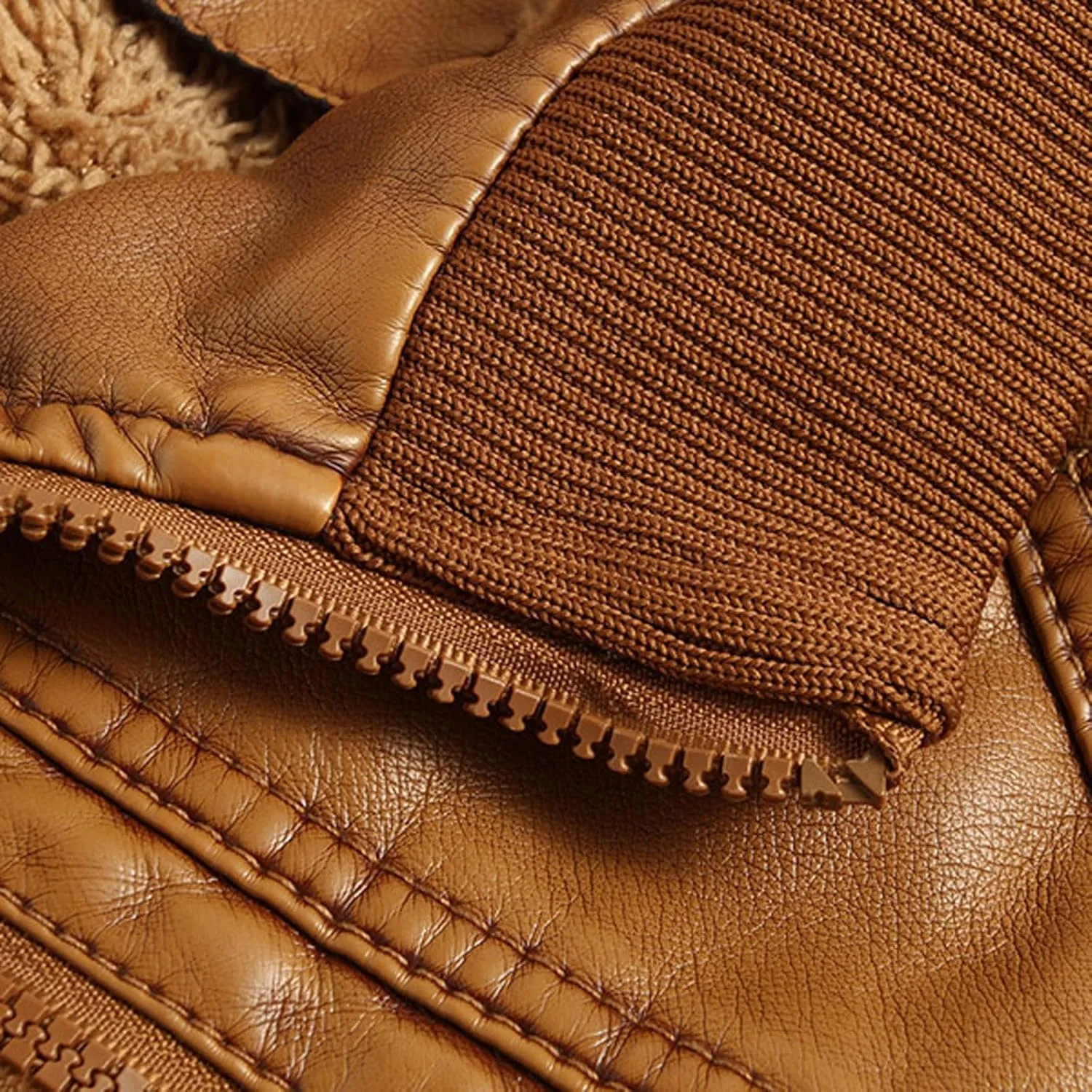 Hooded Leather Jacket Men Long Seleeve Zipper Pockets Warm Faux Winter Coat Distressed Motocycle Jacket Cotton Outfit