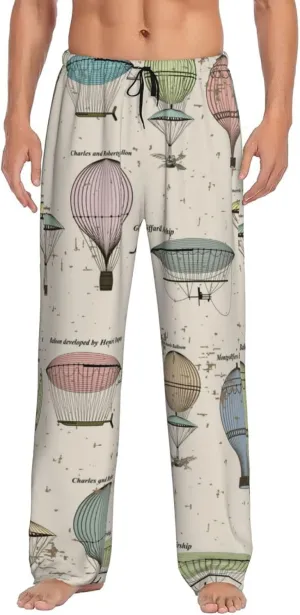 Hot Air Balloon Men'S Pajama Pants Soft Cozy Lounge Sleep Pants Casual Pj Bottoms Trousers