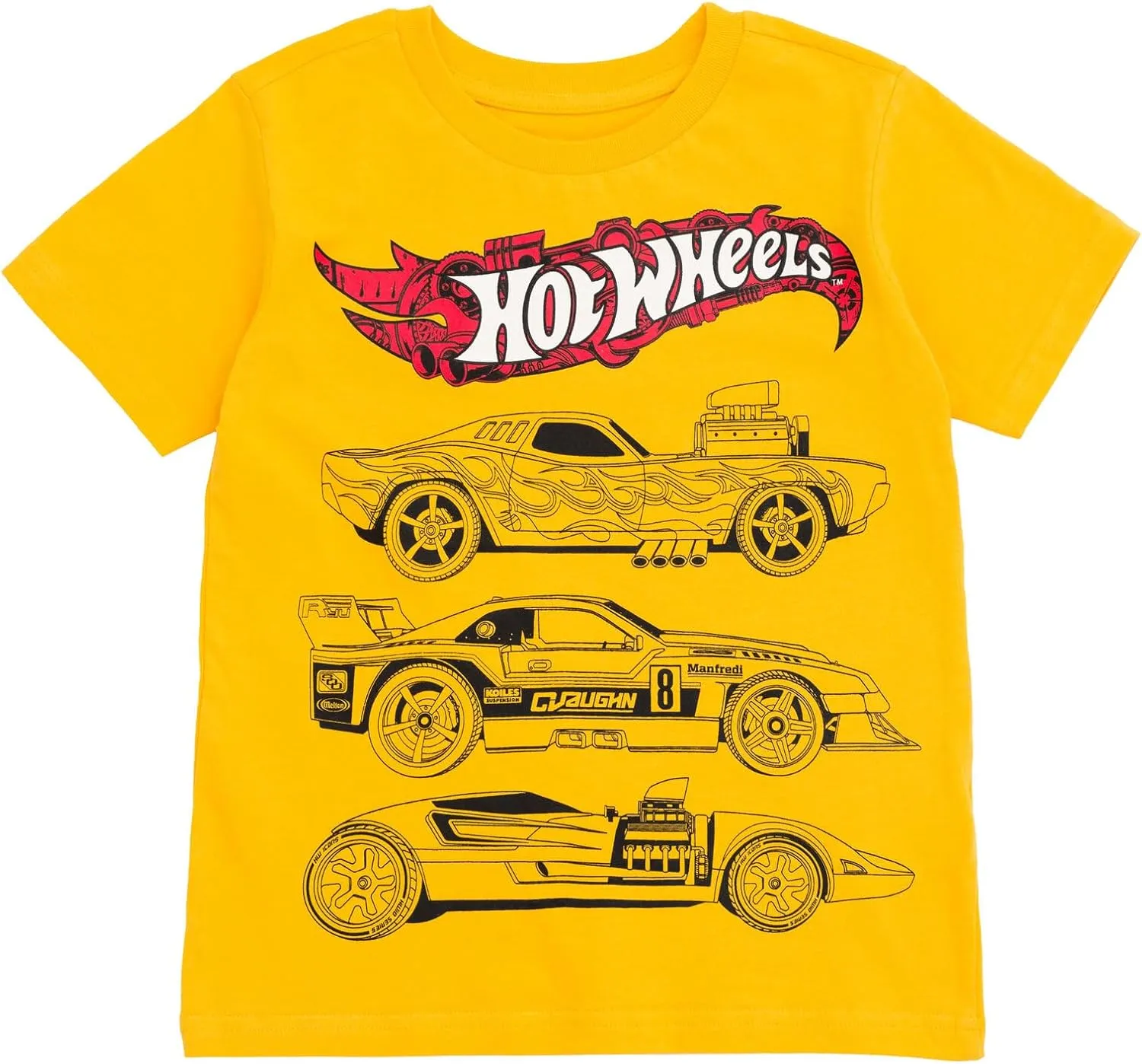 Hot Wheels T-Shirt and Mesh Shorts Outfit Set Toddler to Big Kid