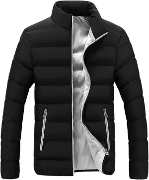 Jackets for Men,Men's Fashion Business Solid Color Warm Fleece Hooded Outdoor Full Zipper Casual Jacket Coats